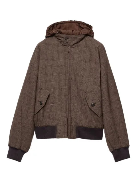 Prada hooded flap-pocket jacket