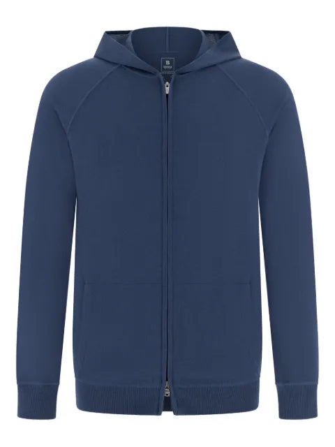 Boggi Milano full-zip hooded sweater