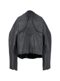 Ottolinger glazed-effect denim zip-up jacket