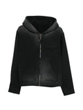 KHOKI hooded jacket with pinstripes
