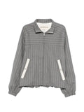 MORDECAI striped jacket with zip fastening