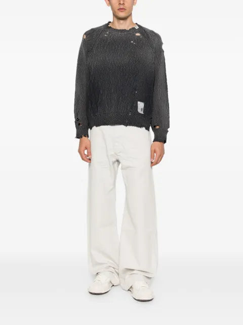 Maison MIHARA YASUHIRO sweater with a distressed finish
