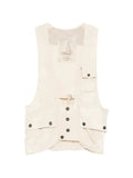 Ziggy Chen belted multi-pocket gilets