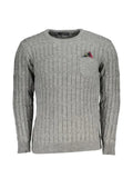 U.S. Grand patch-pocket cable-knit sweater