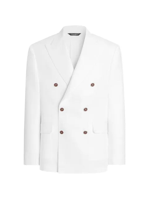 Dolce & Gabbana Sicilia light double-breasted linen jacket