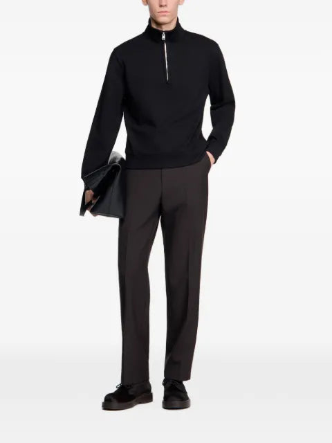 SANDRO boxy jumper with standing collar