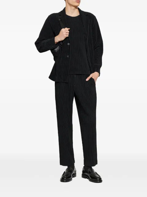 Homme Plissé Issey Miyake plissé-effect notched-lapel jacket