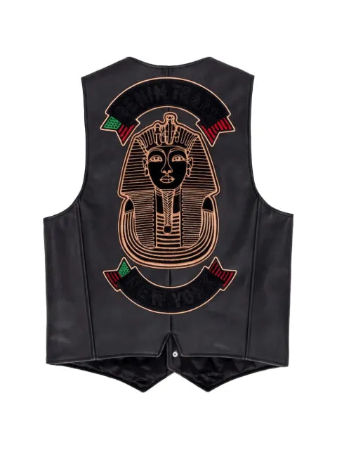 Denim Tears Tracy’s King Tut leather waistcoat