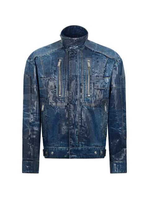DSQUARED2 sequin-embellished denim jacket