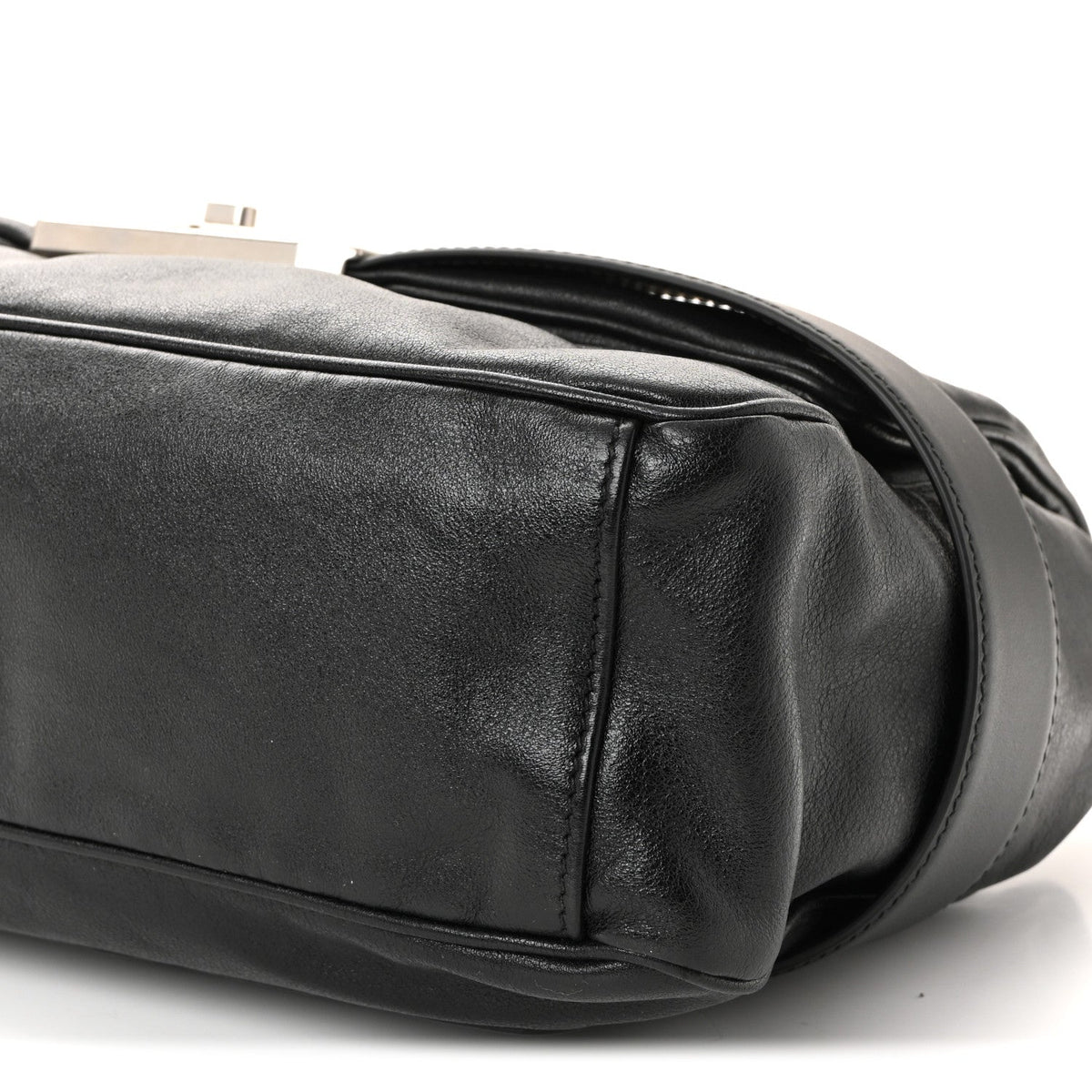 Calfskin Medium Modu Shoulder Bag Black