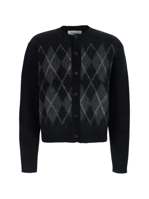 TONYWACK argyle-pattern cardigan