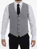 Dolce & Gabbana pinstripe-back V-neck waistcoat