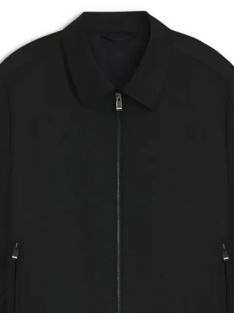 BOSS zip-up wool jacket