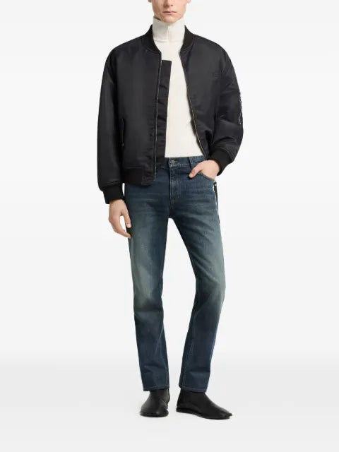 Courrèges logo-patch bomber jacket
