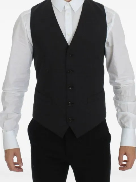 Dolce & Gabbana pointed-hem V-neck waistcoat
