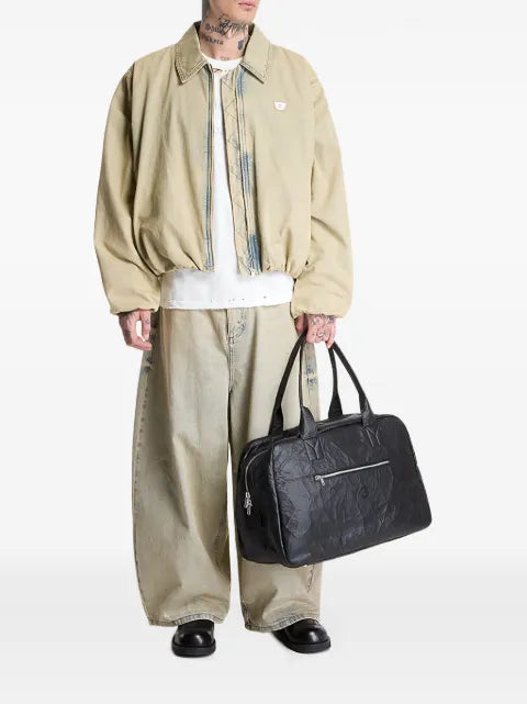 MISBHV sand-washed bomber denim jacket