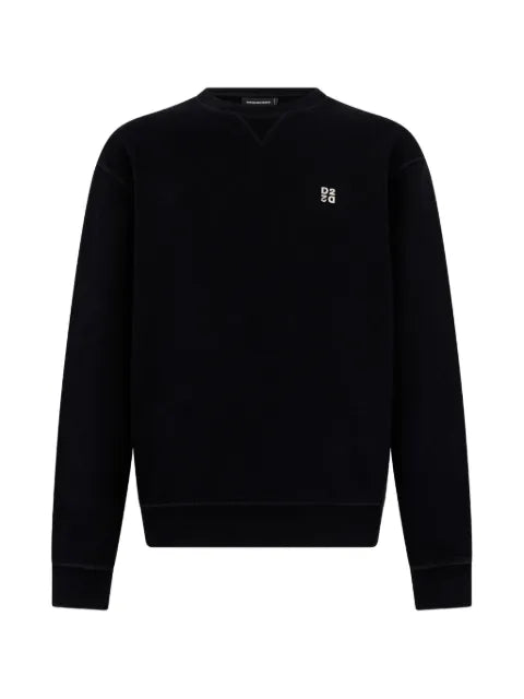 DSQUARED2 metal D2 Upside Down cool-fit crewneck sweatshirt
