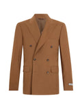 Canali double-breasted peak-lapel blazer