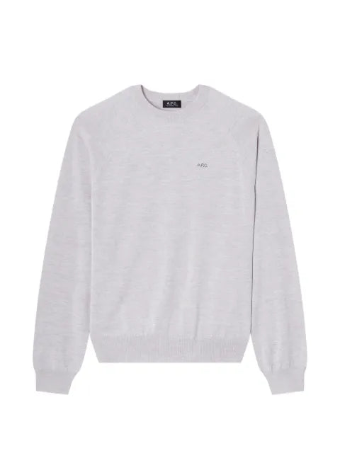 A.P.C. raglan-sleeve logo-embroidered sweater