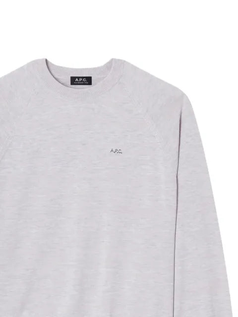 A.P.C. raglan-sleeve logo-embroidered sweater