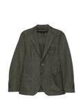 Luigi Bianchi herringbone-weave notched-lapel blazer