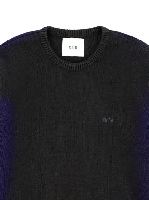 Arte Antwerp embroidered-logo long-sleeve sweater