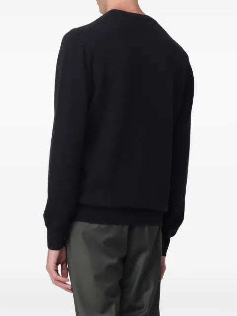 Karl Lagerfeld graphic-print fine-knit sweater
