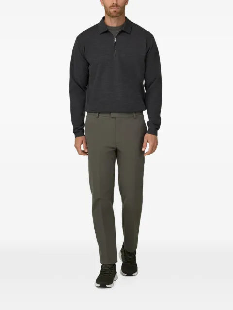 Boggi Milano quarter-zip sweatshirt in WOOLTECH wool blend diagonal