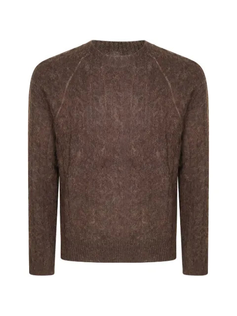 Diana Studio cable-knit raglan-sleeve sweater