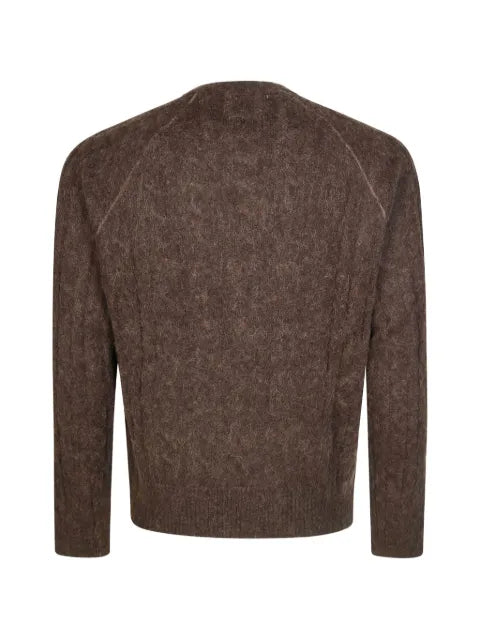 Diana Studio cable-knit raglan-sleeve sweater