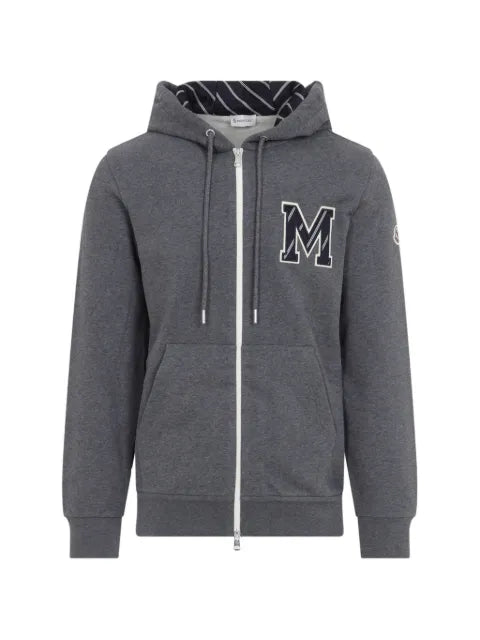 Moncler Monogram cotton zip-up hoodie