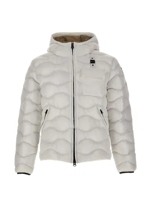 Blauer wave-quilted down jacket