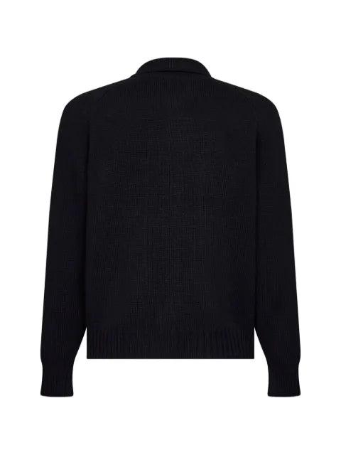 D4.0 button-up wool overshirt