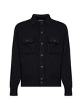 D4.0 button-up wool overshirt