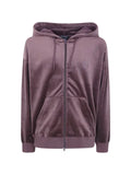 Y-3 By Yohji Yamamoto Vintage velvet-effect zip-up hoodie