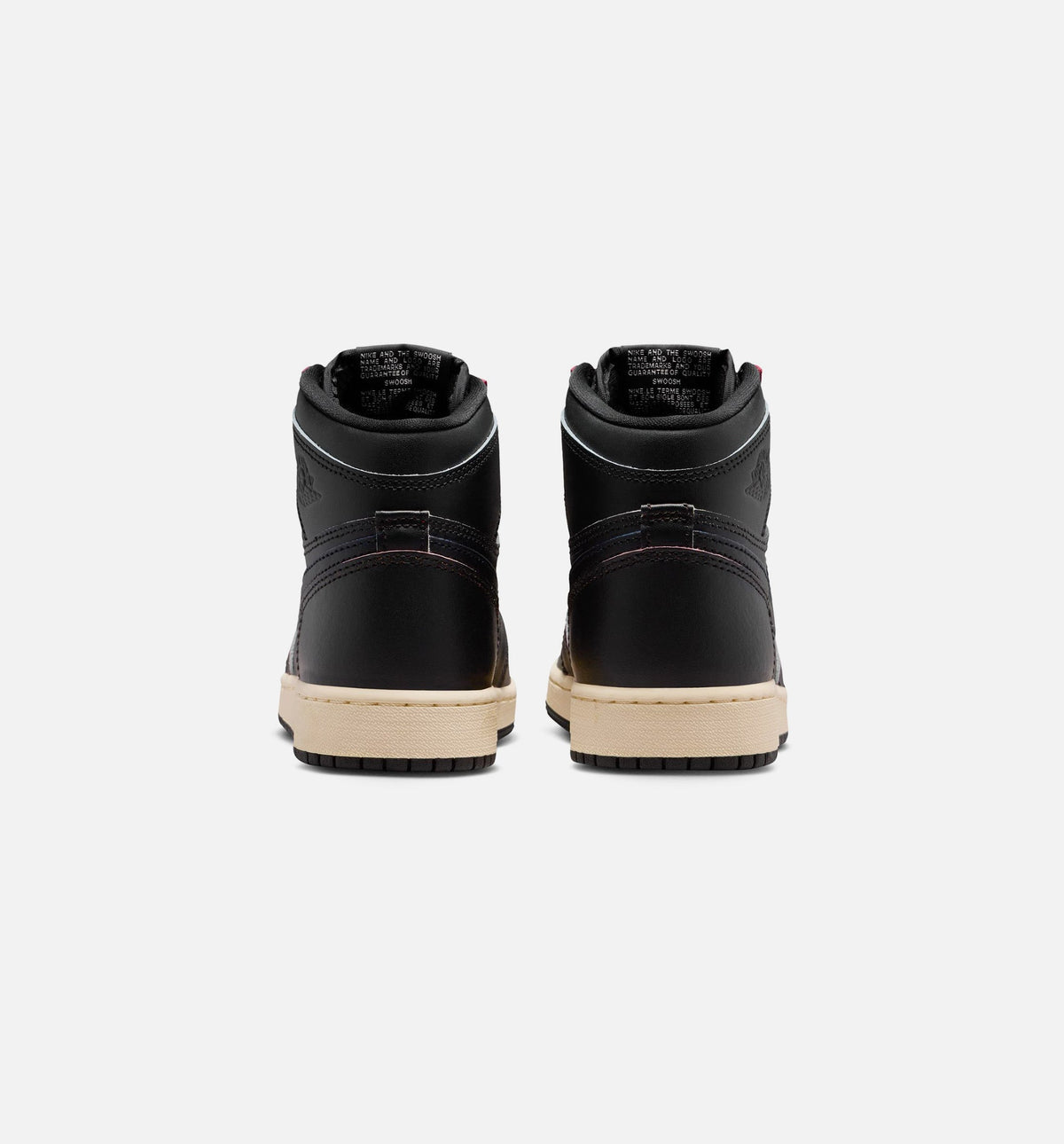 Air Jordan 1 Retro High OG Grade School Lifestyle Shoes - Black Muslin