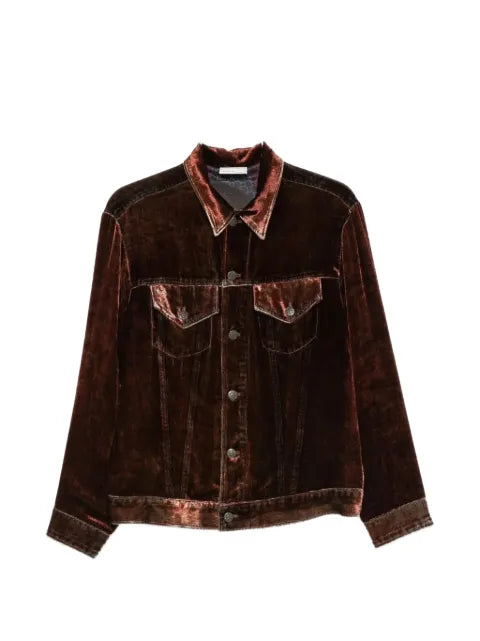 Pierre-Louis Mascia Kandox velvet-effect denim jacket
