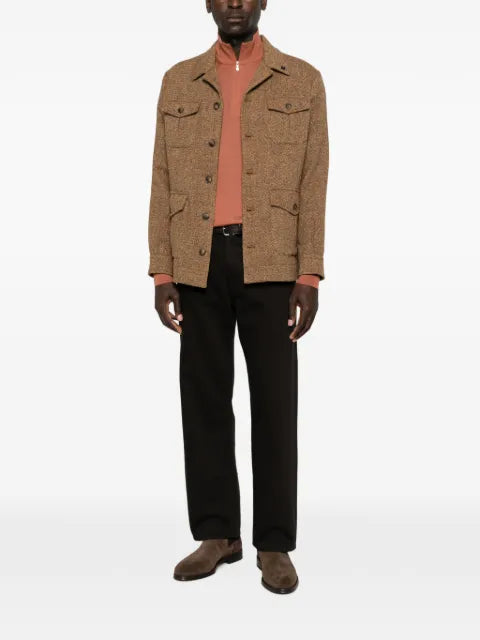 Gran Sasso quarter-zip knitted sweater
