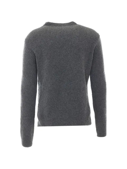 ALPHA STUDIO ribbed-knit crew-neck sweater
