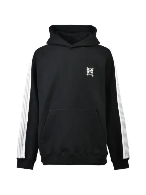 BREATH logo-embroidered side-stripe hoodie