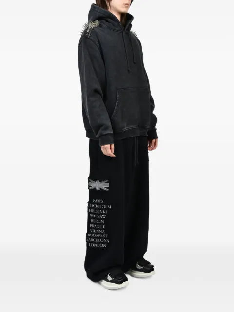 ALICE HOLLYWOOD Deegan stud-embellished hoodie