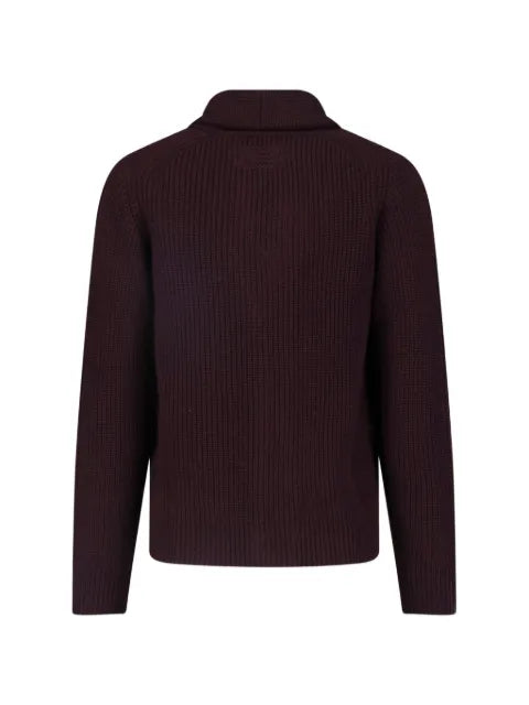 Drumohr shawl-collar ribbed-knit cardigan