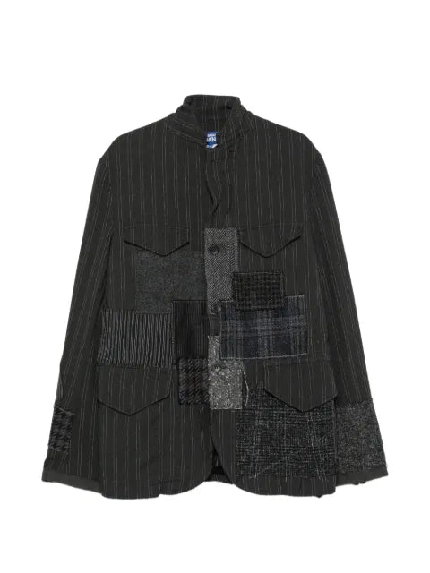 Junya Watanabe MAN patchwork pinstripe jacket