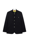 Shanghai Tang Meow Meow textured five-button jacket