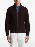 Peserico waffle-knit raglan-sleeve cardigan