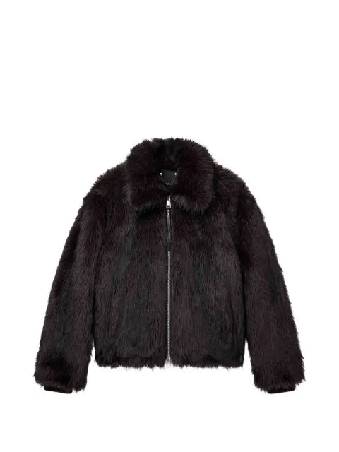 Purple Brand faux-fur jacket