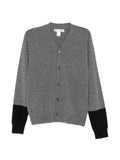 Comme des Garçons Homme colour-block wool cardigan