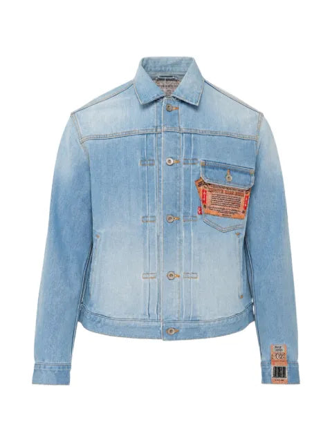 Doublet Zephyr Yarn faded denim jacket
