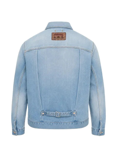 Doublet Zephyr Yarn faded denim jacket