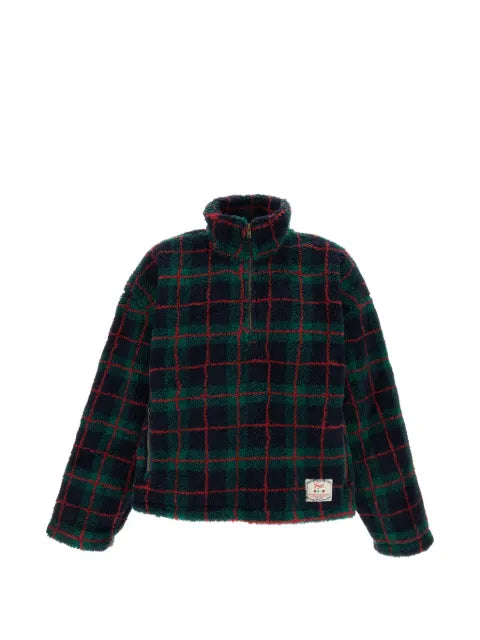 FOUND check-pattern fleece jacket